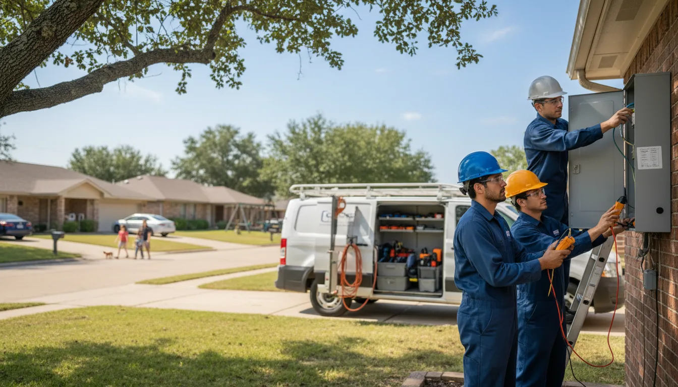 Certified electrician providing emergency electrical services in Bishop, GA